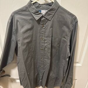 Old Navy Men's Charcoal Button-Down Shirt